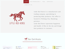 Tablet Screenshot of littleredhorses.com